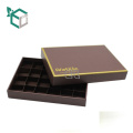 High quality cardboard chocolate packaging gold stamping with lid